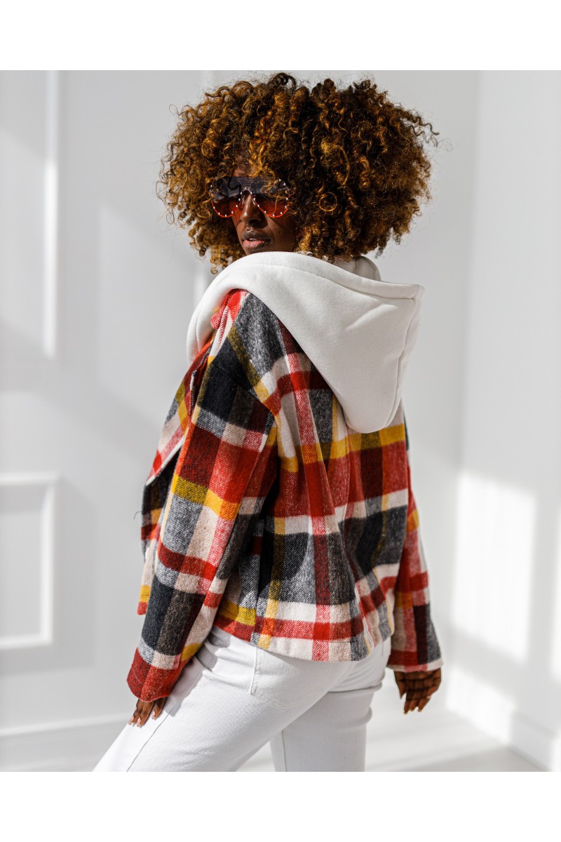 Glam jacket - black and orange