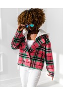 Glam jacket - pink - green