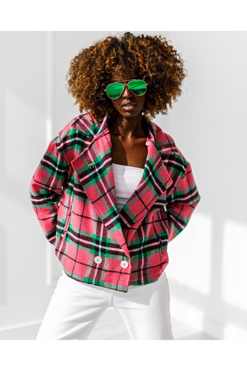 Glam jacket - pink - green