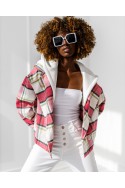 Glam jacket - white and pink