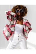 Glam jacket - white and pink