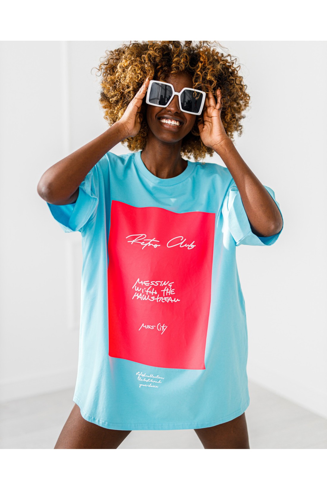 Retro Club T-shirt - blue
