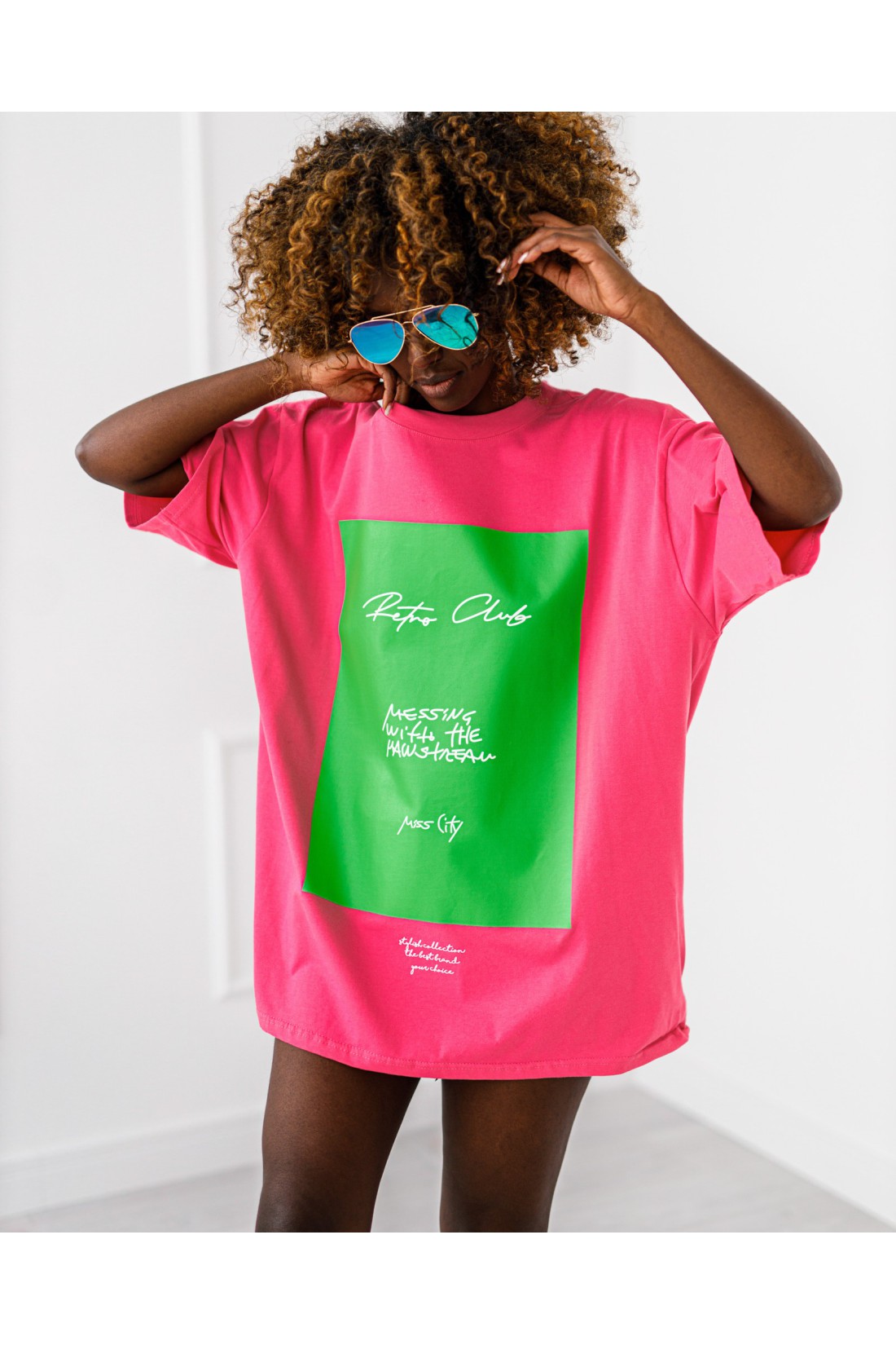 T - shirt Retro Club - pink