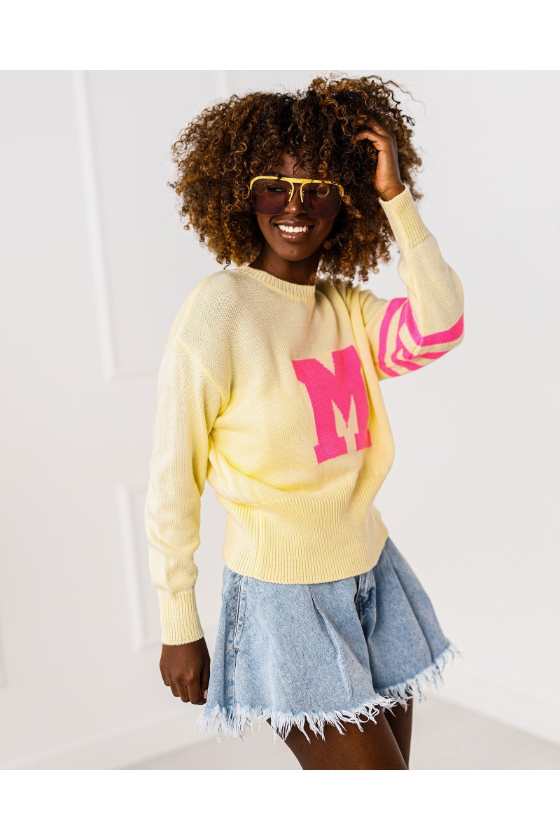 Miss-Pullover – gelb
