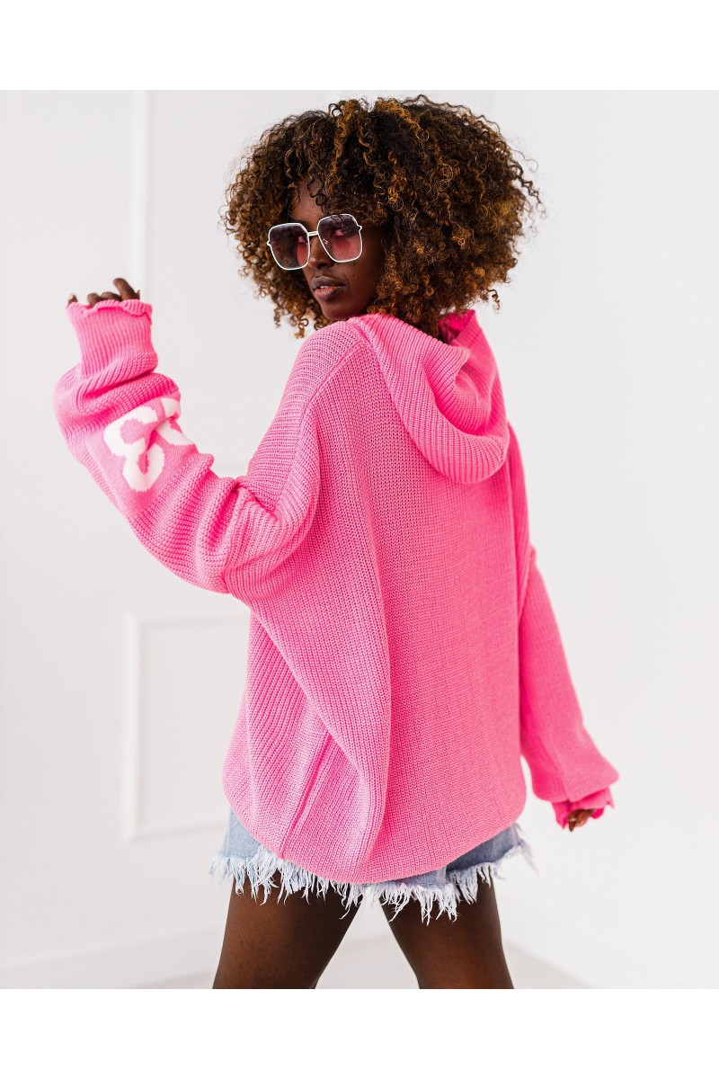 Miss City sweater hoodie - pink