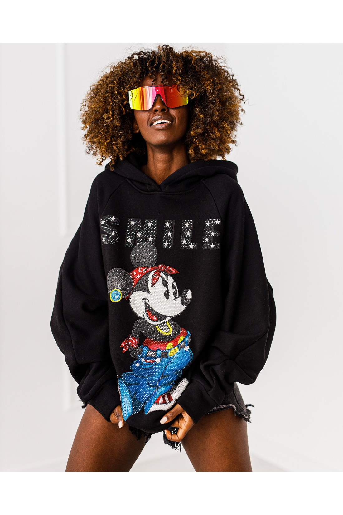 Mikina Smile - čierna