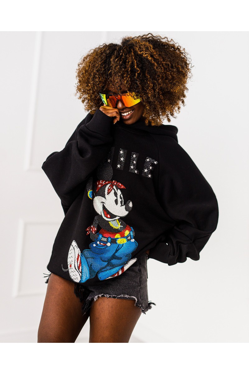 Mikina Smile - čierna