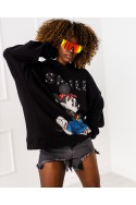 Sweatshirt Smile - black