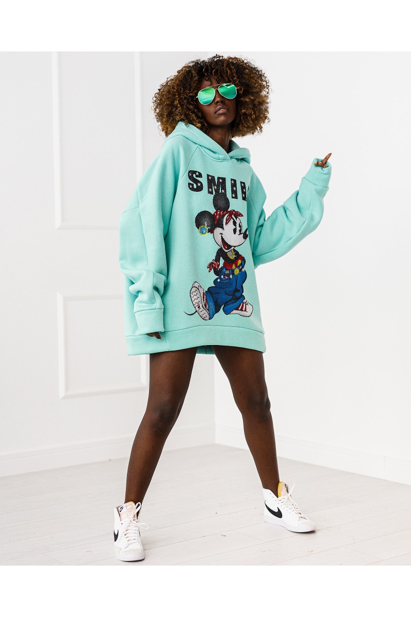 Толстовка Smile - мятный