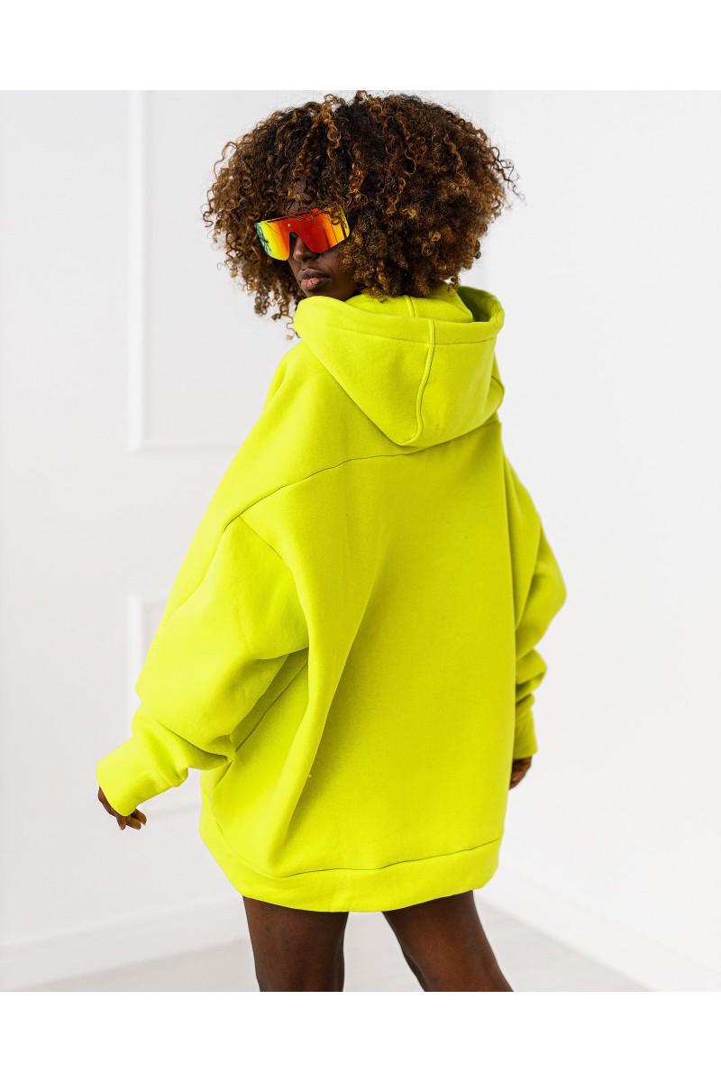 Smile sweatshirt - lime green