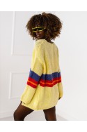 Kardigan w paski Lola - żółty
