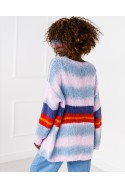 Lola striped cardigan - blue