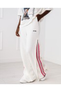 Bell-bottomed sweatpants Carla - white
