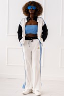 Sara tracksuit - white and blue