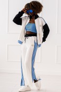 Sara tracksuit - white and blue