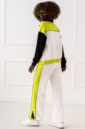 Спортивный костюм Zara - белый и салатовый