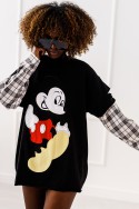 Mickey-Bluse – schwarz