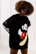 Mickey-Bluse – schwarz