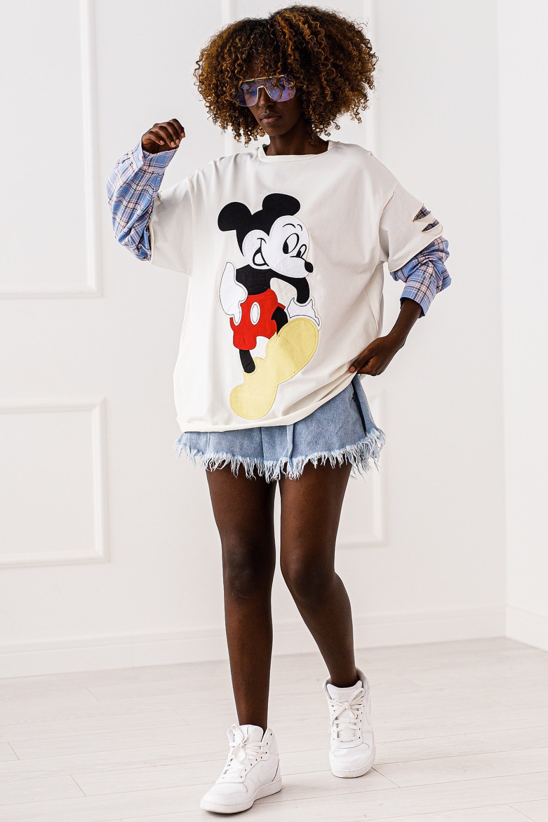 Bluzka Mickey - biała