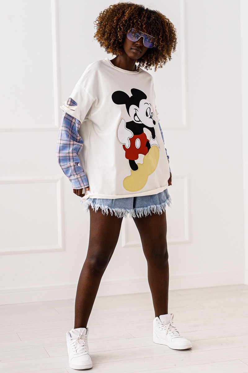 Mickey Blouse - white