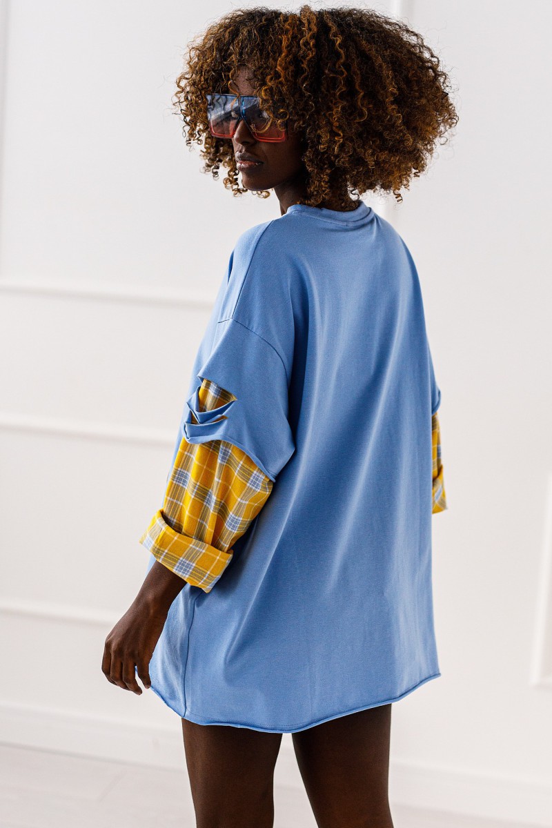 Bluse Mickey – blau