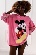 Mickey-Bluse – hellrosa