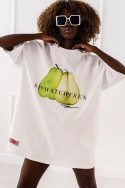 T- shirt  Pear - biały