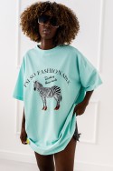 T - shirt Safari - miętowy
