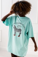 T - shirt Safari - miętowy