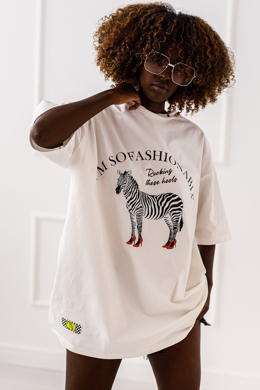 T - shirt Safari - biały