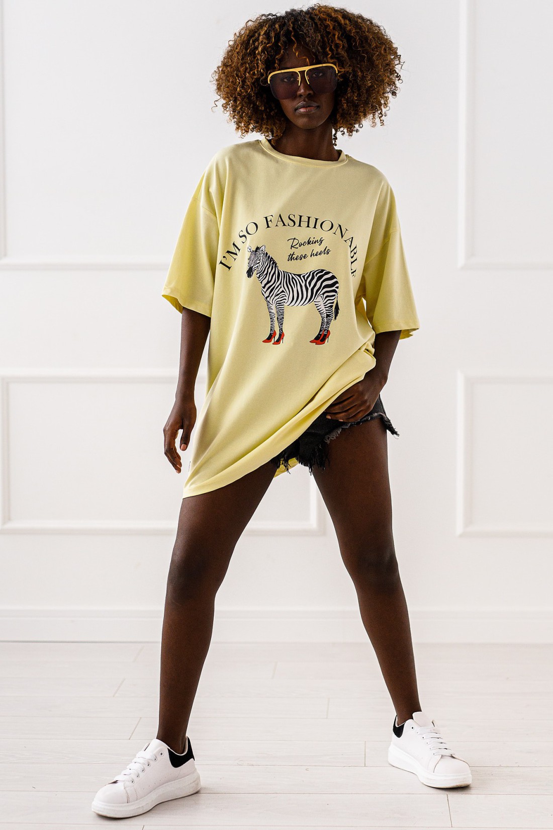 T - shirt Safari - żółty