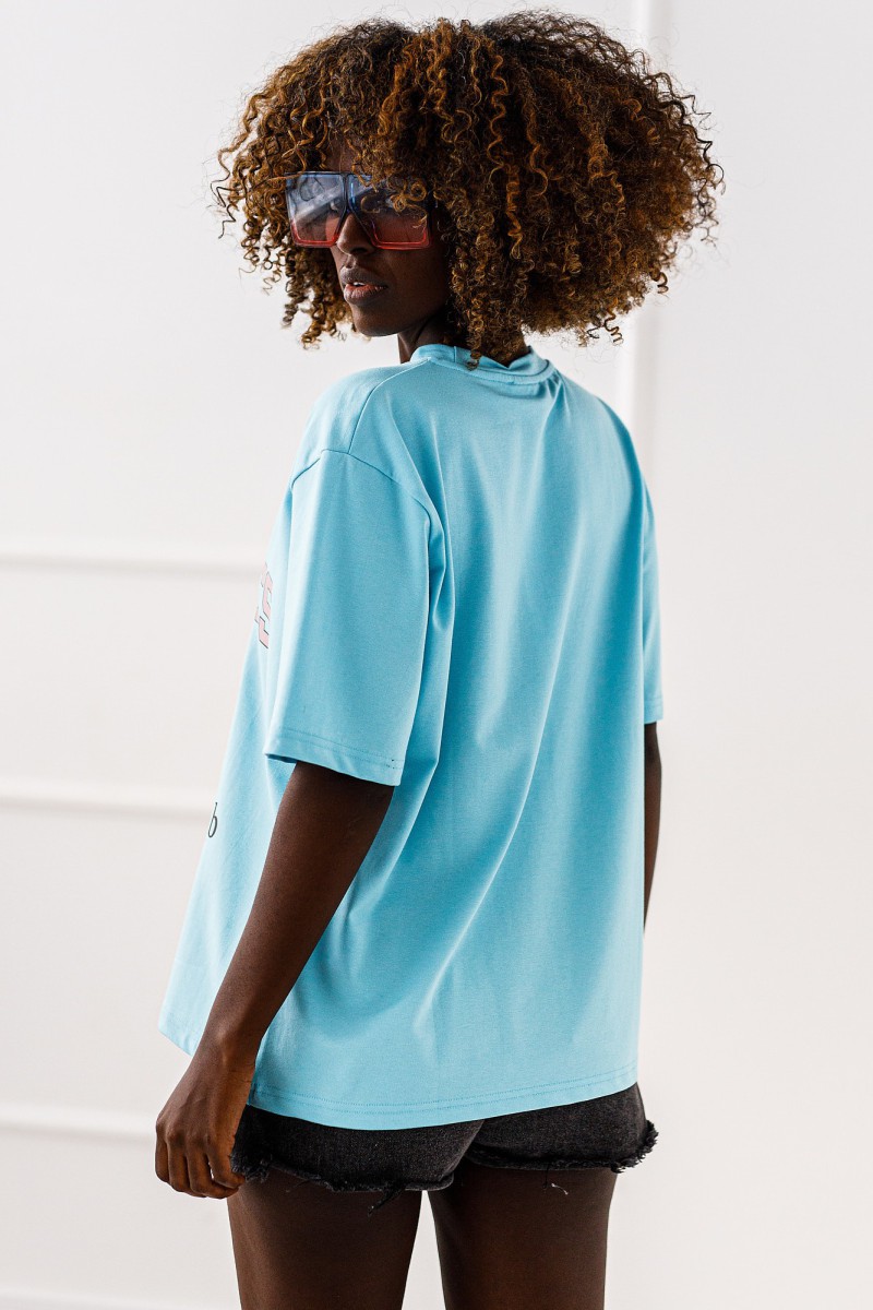 T - shirt Waffles - blue