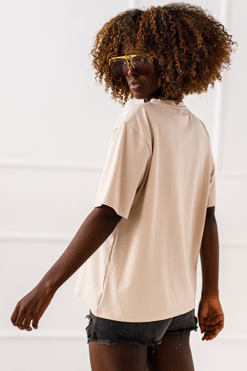 T - shirt Waffles - beige