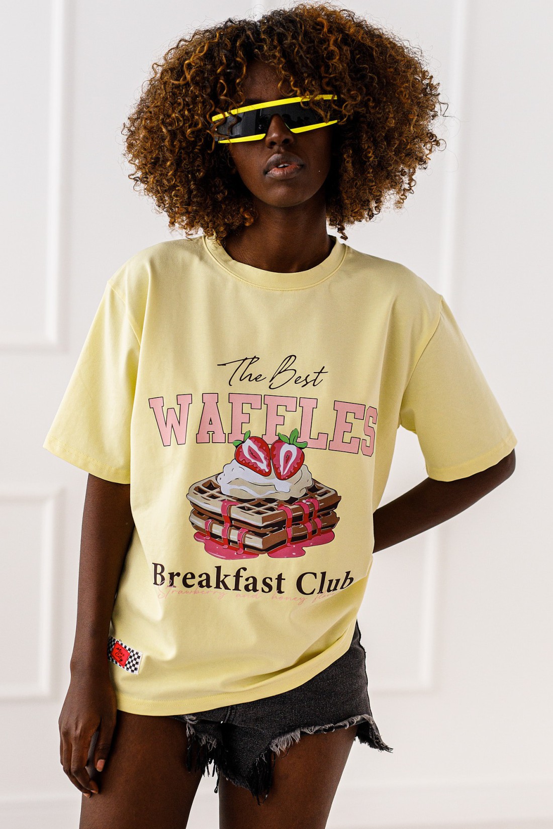 T - shirt Waffles - yellow