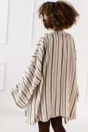 Рубашка Ruby Sleevelet - белые и бежевые полоски
