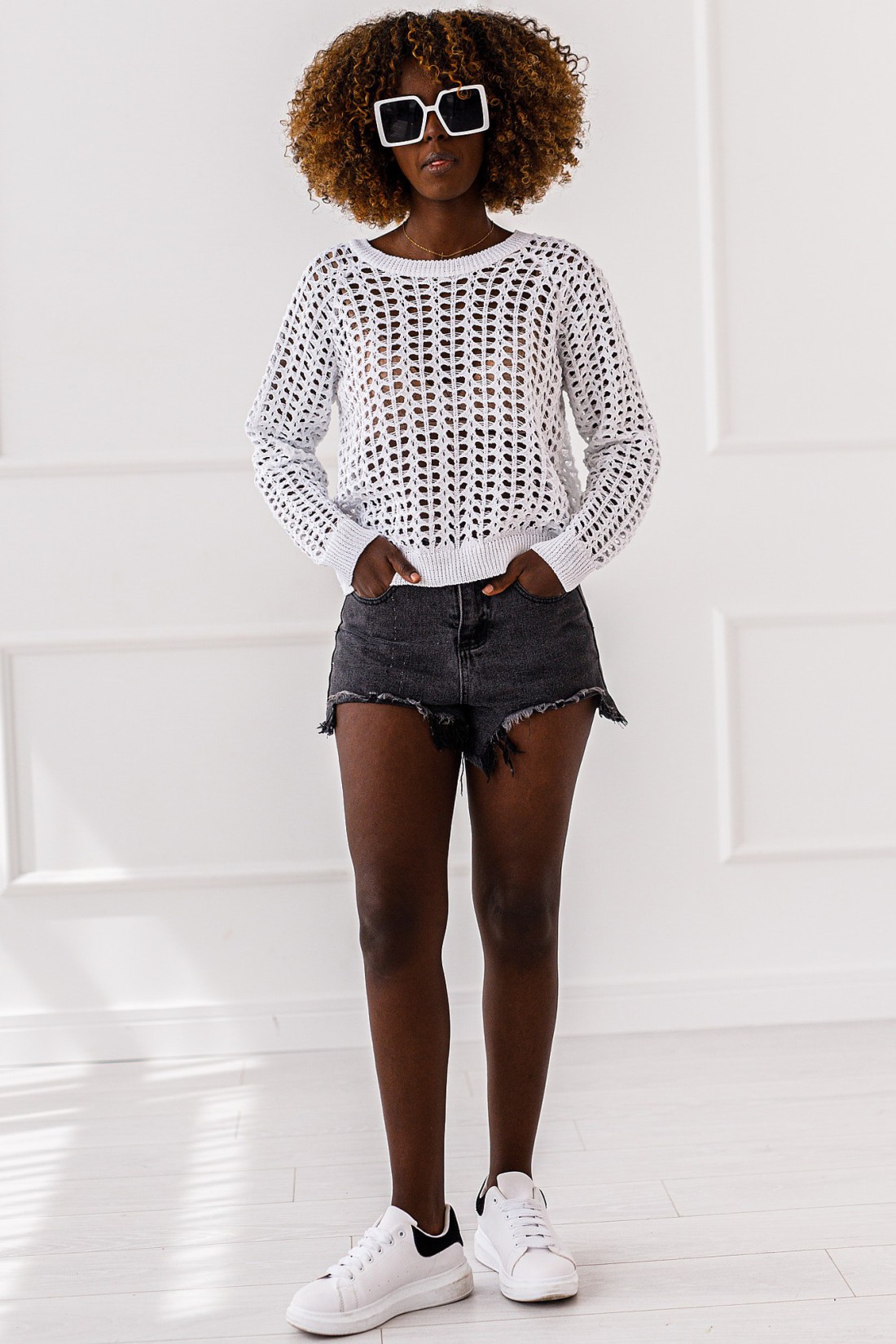 Jumper Flow - white