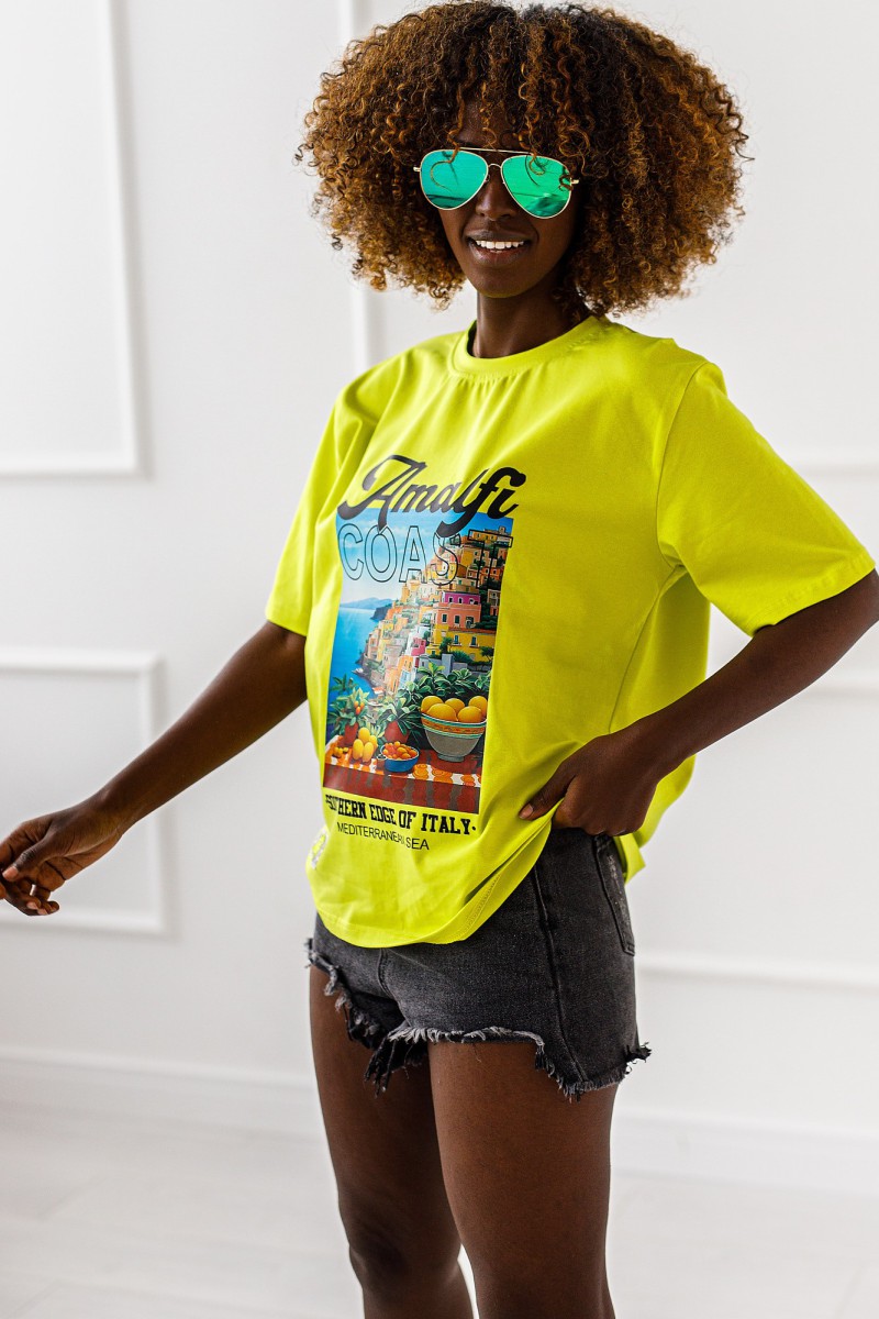 T-shirt Amalfi - lime green