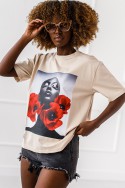 T-Shirt Lui – beige