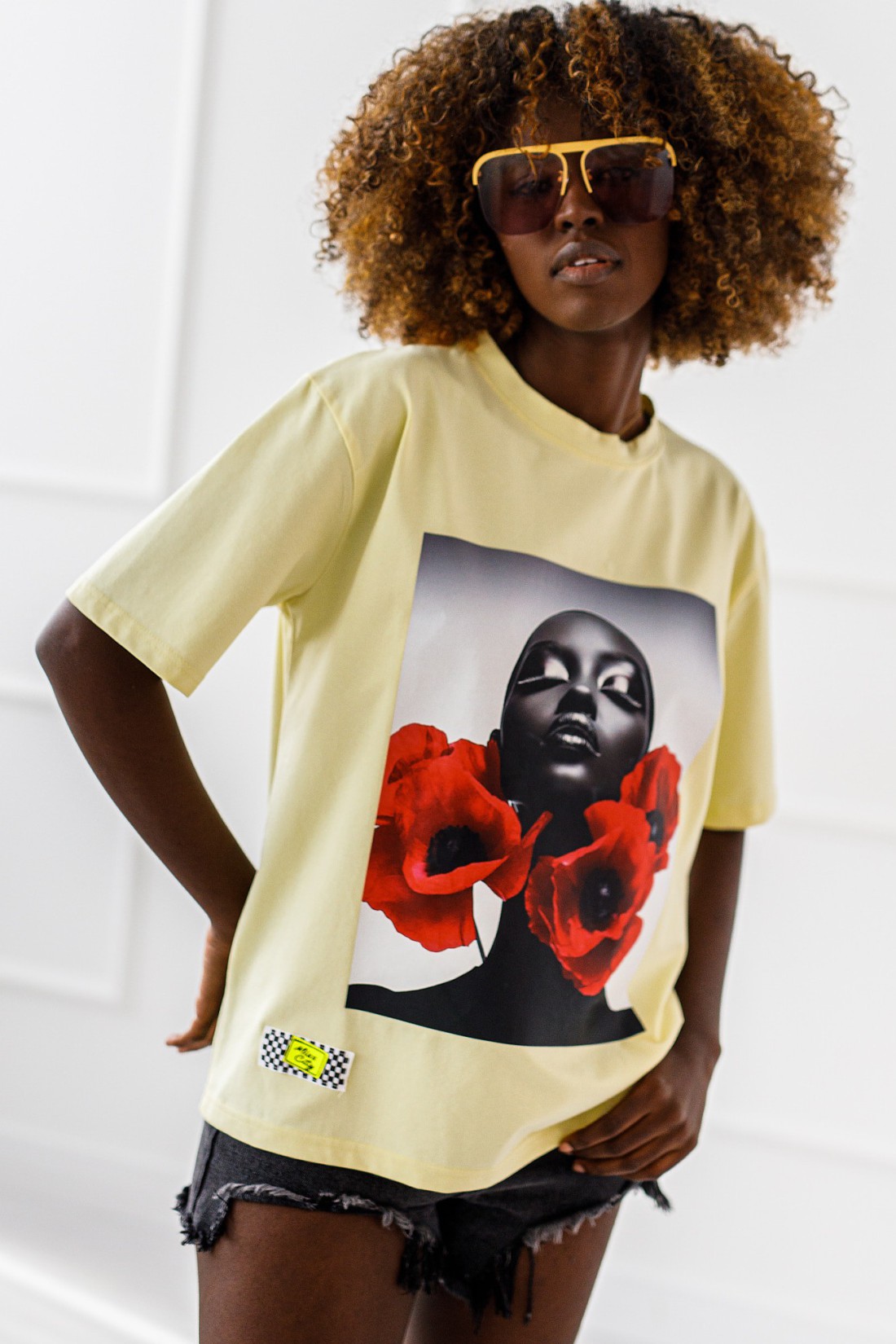 T-Shirt Lui – gelb