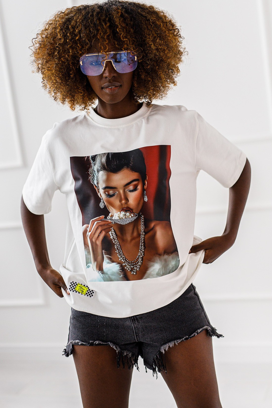 T-shirt Pearl - white