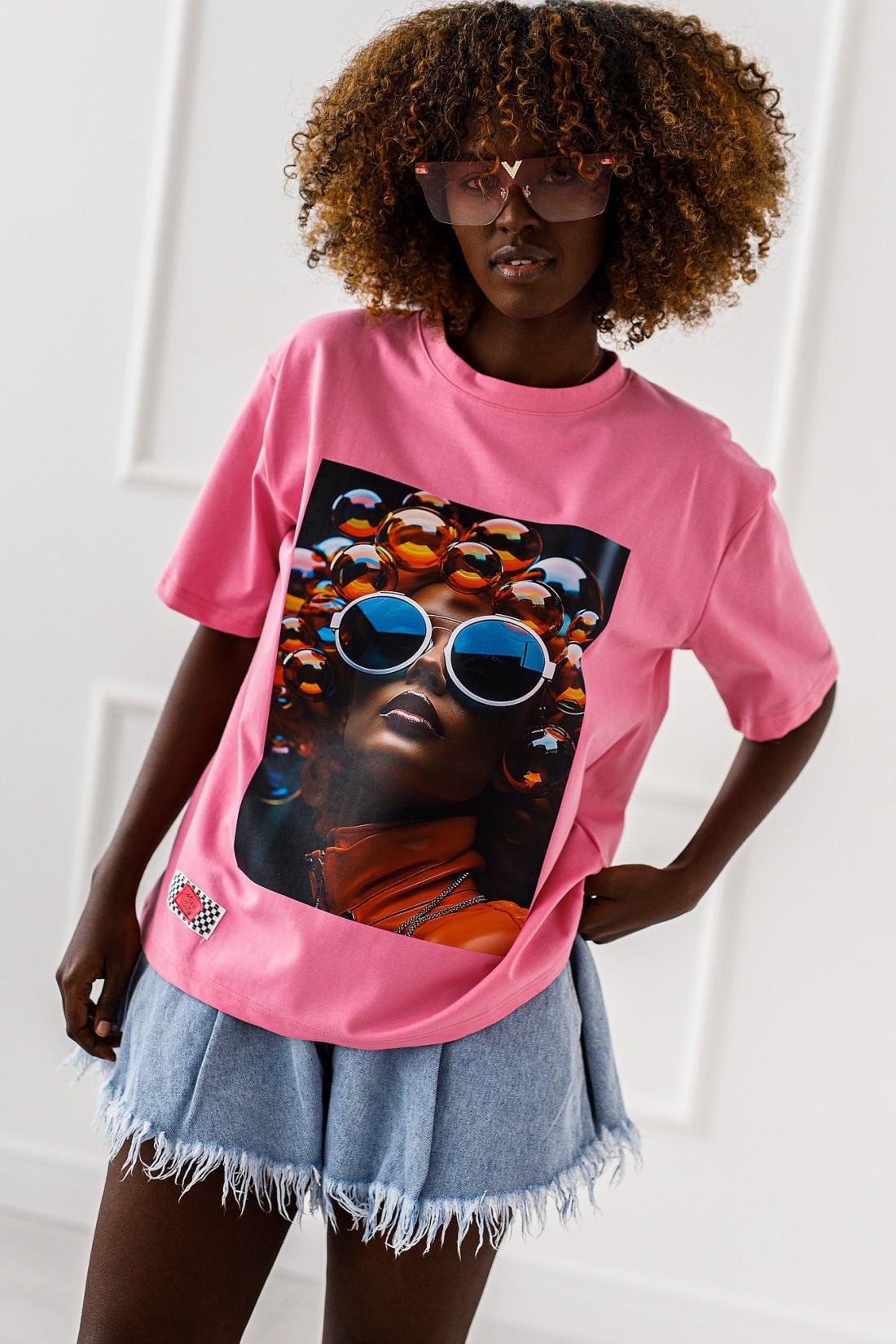 T - shirt bubbles - pink