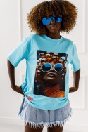 T-shirt bubbles - blue
