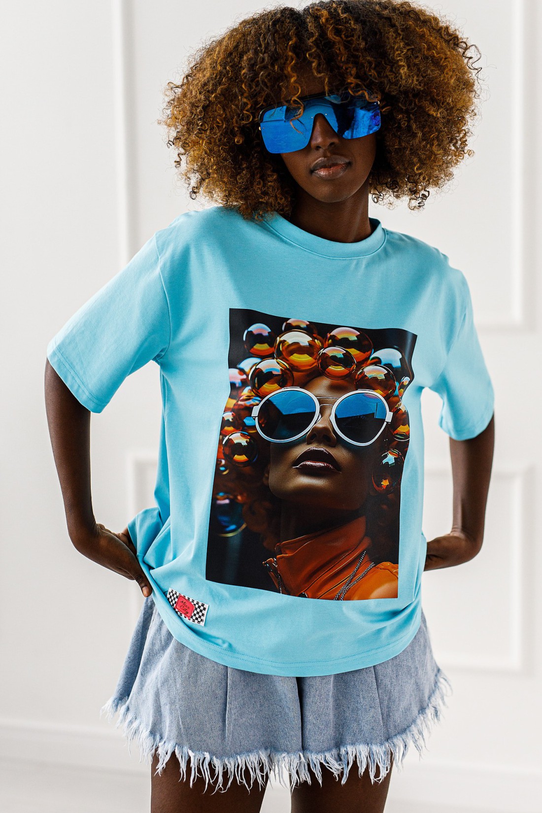 T-shirt bubbles - blue