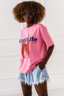 T-Shirt Cool Life – rosa
