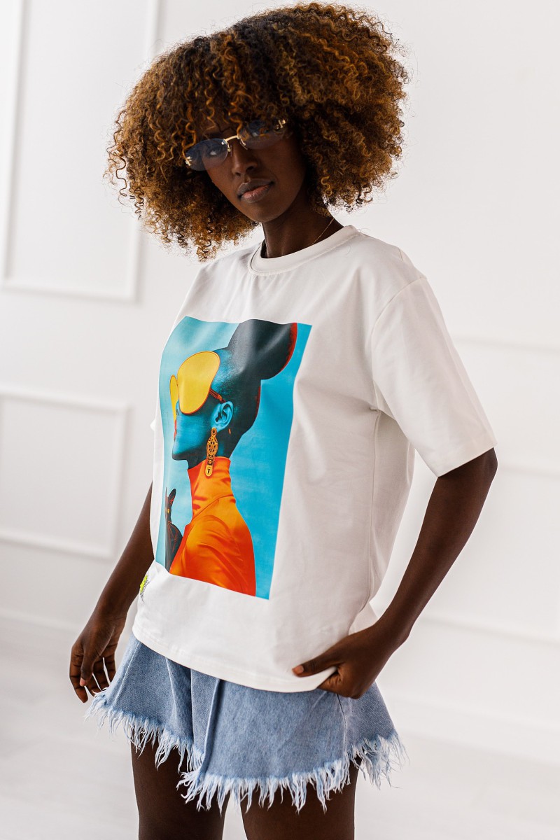 T - shirt Polly - biały