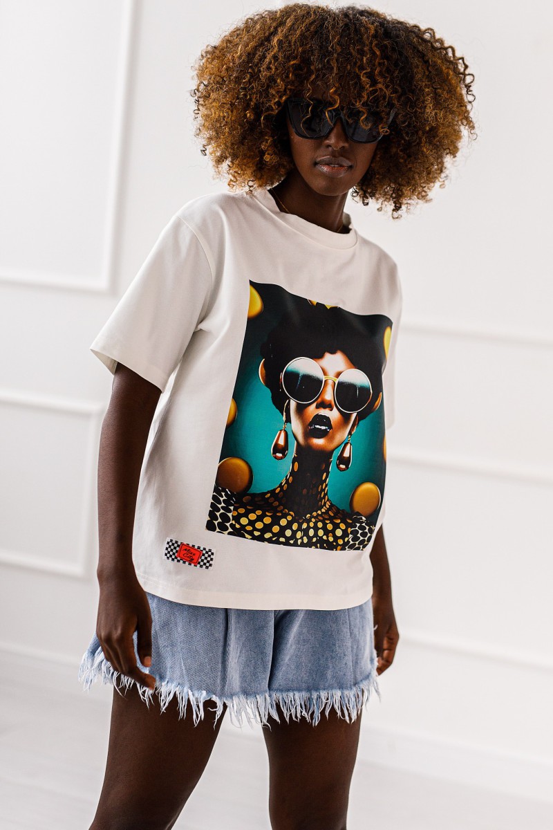 T - shirt Madam - white