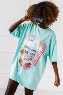 T - shirt Amour - miętowy