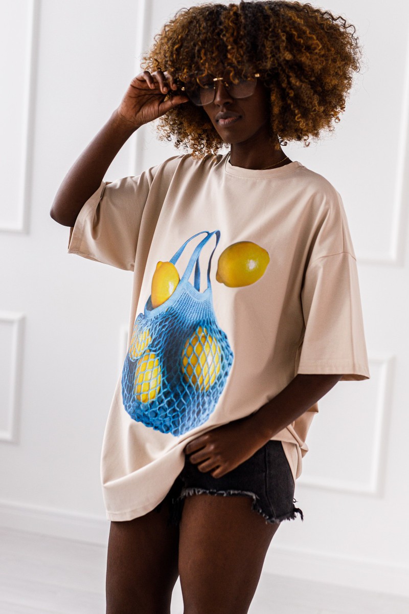 T - shirt Costa - beżowy