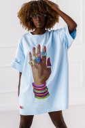 T shirt Rings - blue