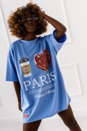 T - shirt Love Paris - niebieski